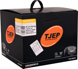 Tjep - Schietnagel pc25/66 rng rvs a4 ds1600