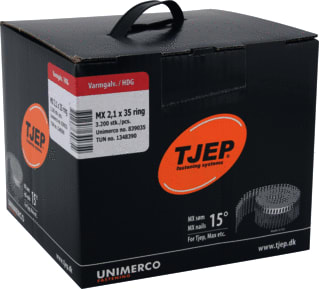 Tjep - Schietnagel mx21/35 ring verz  ds3200