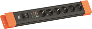 Bachmann - Contactdooscombinatie conn-6x 230v ra+ovrsp+sch
