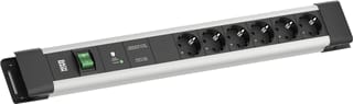 Bachmann - Contactdooscombinatie conn-6x 230v ra+overspbev