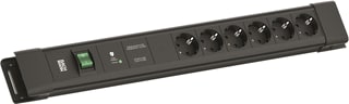Bachmann - Contactdooscombinatie conn-6x 230v ra+overspbev