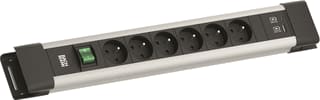 Bachmann - Contactdooscombinatie conn-6x be/fr+1xusb a/c
