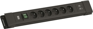 Bachmann - Contactdooscombinatie conn-6x be/fr+1xusb a/c