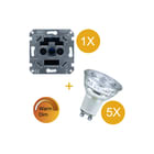 Bailey - Wonderwall LED Dimmer LED-lamp ww15031 + 5x led gu10 vp5