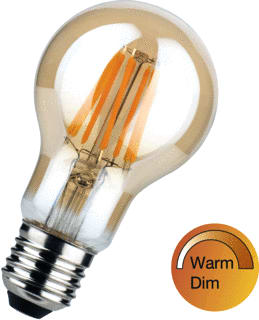 Bailey - LED Filament Dim-to-Warm LED-lamp Led Warmdim A60 E27 Goud