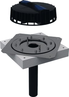 Geberit - Pluvia Dakafvoertrechter onderdruksysteem Pe Trechter 12Ls Folie D56