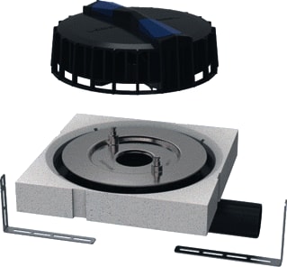 Geberit - Pluvia Dakafvoertrechter onderdruksysteem Pe Trechter 9Ls Ho Pl D56