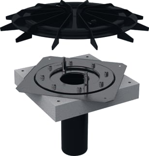 Geberit - Pluvia Dakafvoertrechter onderdruksysteem Pe Trechter 25Ls Folie D90