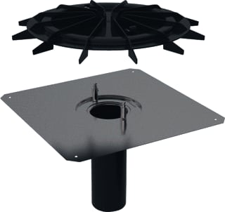 Geberit - Pluvia Dakafvoertrechter onderdruksysteem Pe Trechter 25Ls Bit D90