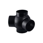 Geberit - PE Fitting met 4 aansluitingen Kog Tstuk 2Aans D110/50
