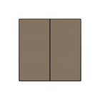 Niko - RF Bed.element / centr.pl. schakelmat. Drukknop 2V Brns