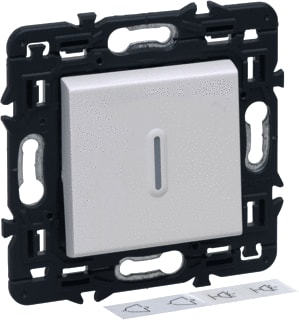 Legrand - Valena Next Drukcontact pulsdrukker verl 6a wit