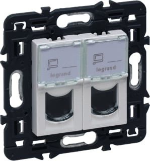 Legrand - Valena Next Datacontactdoos twisted pair Datacontactds 2Xrj45 Wit
