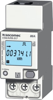Socomec - COUNTIS Elektriciteitsmeter Coun E17 1F80A Ethernet