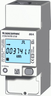 Socomec - COUNTIS Elektriciteitsmeter Coun E18 1F80A Ethern Md