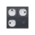 Gira - Systeem 106 Montage-element voor deurstation Opbbeh 2X 2V 106 Antra