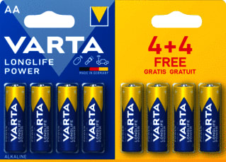 Varta - Longlife Power Batterij, niet oplaadbaar Aa Br8