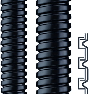 Flexa steinheimer - Metalen kabelbeschermslang SPR-PVC 5X8 ZWART