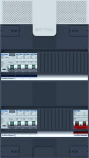 Attema - Click-mate NXT Groepenkast, geassembleerd cm-nxt m-23/23/00-h2 bc