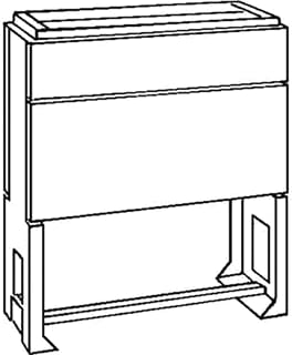 ABB - EH Sokkel voor kast/lessenaar Eh3 Sokk Din0 Poly Ral7035