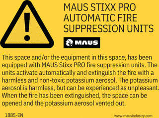 Maus - Stixx PRO Veiligheidspictogram tekstbrd maus stixx pros