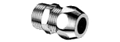 Schell - Fitting met 2 aansluitingen Kopp. 3/8Bui.X10Mm Knel