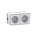 Schneider Electric Merten - Wandcontactdoos (WCD schakelmat.) Mureva Styl Wcd 2V Ip55 Wit