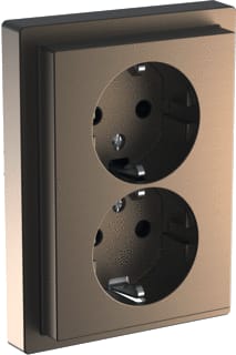 Schneider Electric Merten - D-life Wandcontactdoos (WCD schakelmat.) Wcd 2V Kv Dlife Sah