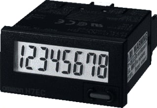 Omron - COUNTERS H7EC/R/T Impulsteller paneelbouw Teller H7E 8003B Lcd8
