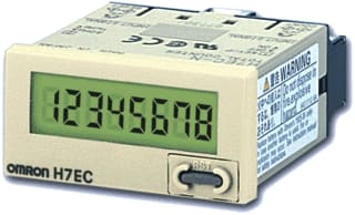 Omron - COUNTERS H7EC/R/T Impulsteller paneelbouw Teller H7E 8004M Lcd8