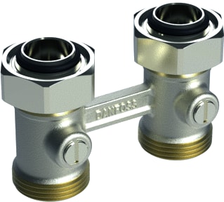 Danfoss - RLV-KS H-blok H-onderblok H-Blok 3/4 Dn20 Recht