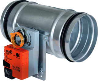 Inatherm - Regelklep rond luchtkanaal inla rkkm 180 mm .55