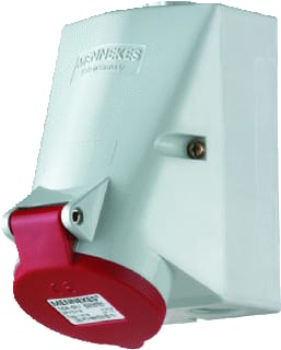 Mennekes - CEE-wandcontactdoos Wcd Cee 5P 16A 400V