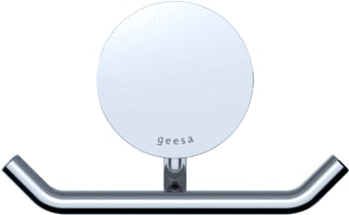 Geesa - Opal Chrome Handdoekhaak Opal Haak Dubbel Chroom