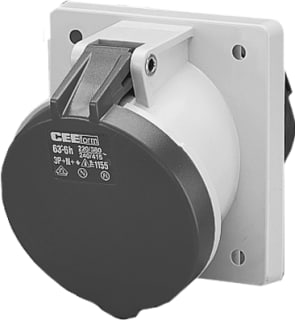 Mennekes - CEE-contactdoos, aanbouw Cee Abcntds 5P 63A 400 Xd