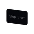 Siemens - Tekstschild vr drukknop/signaallamp labeling plate snap-on