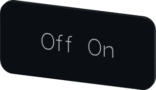 Siemens - Tekstschild vr drukknop/signaallamp lab plate self-adhesive