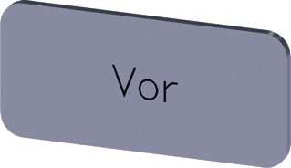 Siemens - Tekstschild vr drukknop/signaallamp lab plate self-adhesive