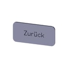 Siemens - Tekstschild vr drukknop/signaallamp lab plate self-adhesive