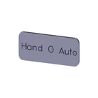 Siemens - Tekstschild vr drukknop/signaallamp lab plate self-adhesive
