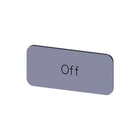 Siemens - Tekstschild vr drukknop/signaallamp Lab Plate Self-Adhesive