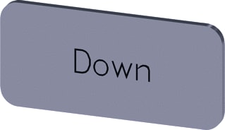 Siemens - Tekstschild vr drukknop/signaallamp lab plate self-adhesive