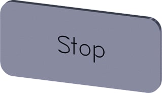 Siemens - Tekstschild vr drukknop/signaallamp Lab Plate Self-Adhesive