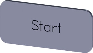Siemens - Tekstschild vr drukknop/signaallamp Lab Plate Self-Adhesive