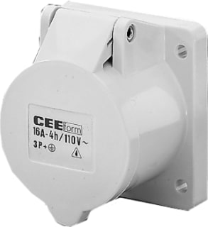 Mennekes - CEE-contactdoos, aanbouw Cee Wcd 3P 16A Trafo Xd