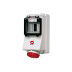 Mennekes - CEE-cont.doos uitschak.baar, bevei. Wcd Cee 5P 16A 400V Rail