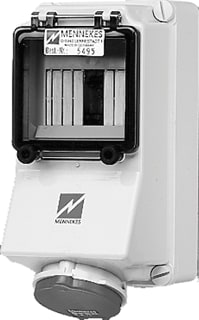 Mennekes - CEE-cont.doos uitschak.baar, bevei. Wcd Cee 5P 32A 400V Rail