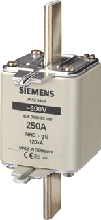 Siemens - 3NA3 NH3 Smeltpatroon (mes) Mespatr. 3Na33606
