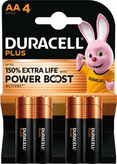 Duracell - Plus Batterij, niet oplaadbaar Alkaline Mainl Bst Aa Br4