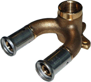 Henco - 3P-VK Muurplaat Doorst.Muurpl Bi20X1/2X20